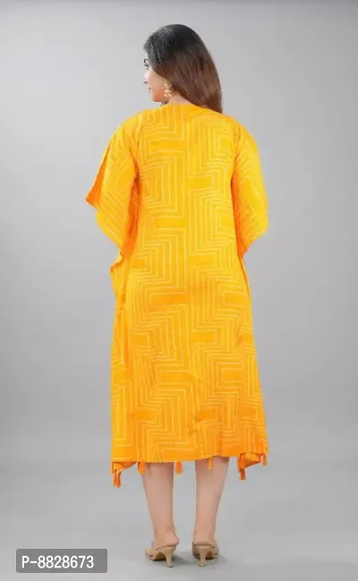 Women Rayon Printed Kaftan Kurta-thumb2