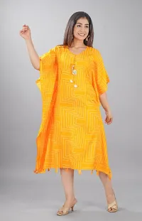 Women Rayon Printed Kaftan Kurta-thumb2