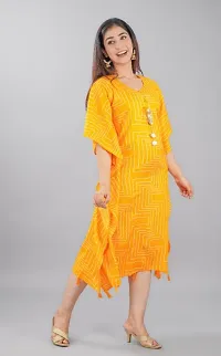 Women Rayon Printed Kaftan Kurta-thumb3