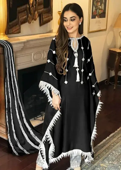 Women Rayon Embroidery Kaftan Kurta