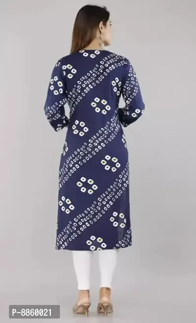 Women Rayon Printed Embroidery Straight Kurta-thumb3