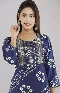 Women Rayon Printed Embroidery Straight Kurta-thumb3