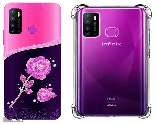 AC ADITI CREATIONS Printed N Transparent Backcover (Combo Offer) for Infinix Hot 9