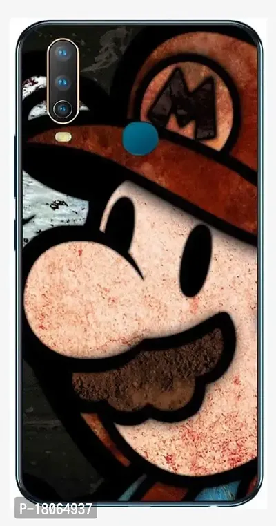 Ac Aditi Creations Creations Silicone Designer Printed Back Cover for Vivo Y12 S.N89