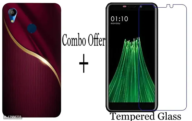 Ac Aditi CREATIONS BACKCOVER with Tempered Glass (Combo Offer) Mobile for Mobiistar C2