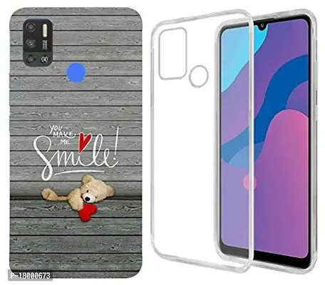 AC ADITI CREATIONS Printed N Transparent Backcover (Combo Offer) for Tecno Spark 6 Air-thumb0