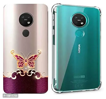 AC ADITI CREATIONS Printed N Transparent Backcover (Combo Offer) for Nokia 7.2