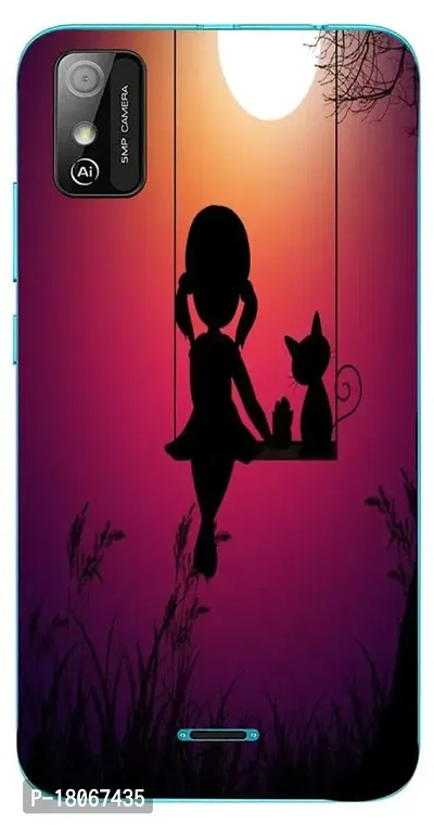 Ac Aditi Creations Creations Silicone Designer Printed Back Cover for Itel A23 Pro S.N150
