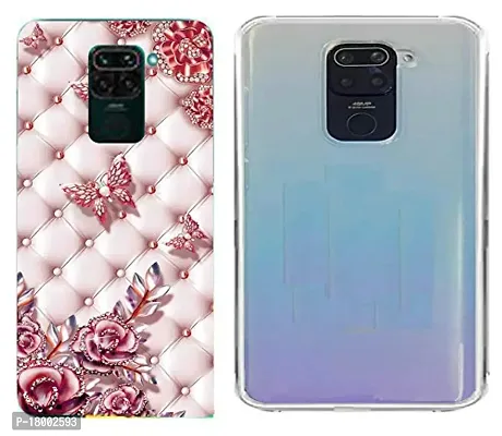 AC ADITI CREATIONS Printed N Transparent Backcover (Combo Offer) for Mi Redmi Note 9