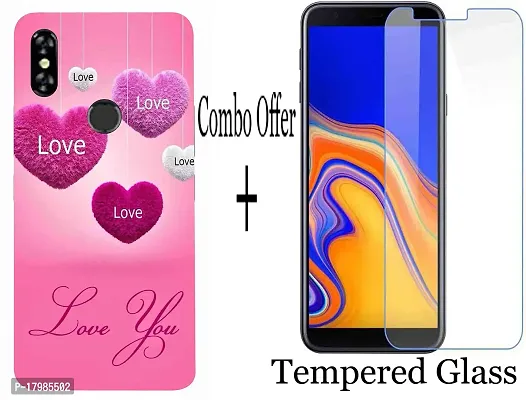 Ac Aditi CREATIONS BACKCOVER with Tempered Glass (Combo Offfer) ITEL A62