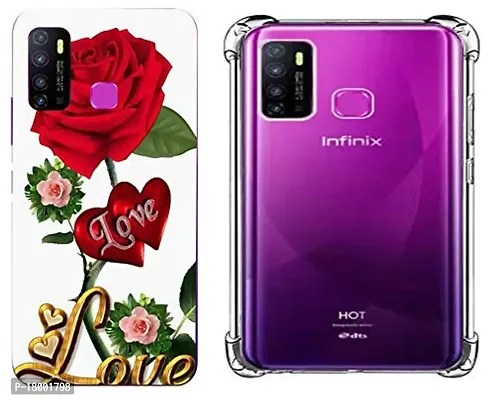 AC ADITI CREATIONS Printed N Transparent Backcover (Combo Offer) for Infinix Hot 9 Pro-thumb0