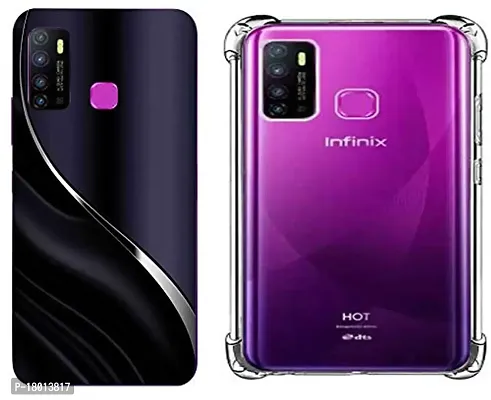 AC ADITI CREATIONS Printed N Transparent Backcover (Combo Offer) for Infinix Hot 9 Pro