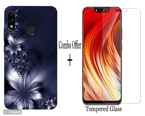 AC ADITI CREATIONS Printed Back Cover with Tempered Glass (Combo Offfer) for Infinix Hot 7 Pro-thumb0