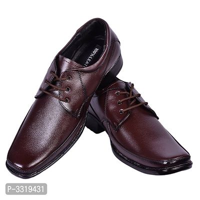Men's Brown Leather Formal Shoes-thumb0