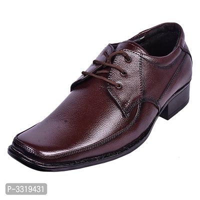 Men's Brown Leather Formal Shoes-thumb2
