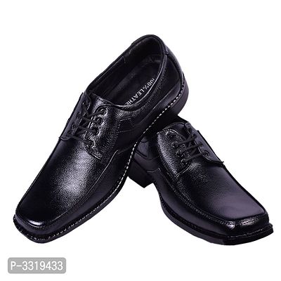 Men's Black Leather Formal Shoes-thumb3