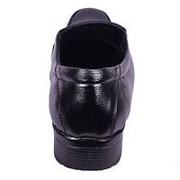 Men's Black Solid Synthetic Leather Slip on Formal Shoes-thumb3