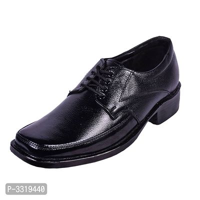 Men's Black Leather Formal Shoes-thumb0