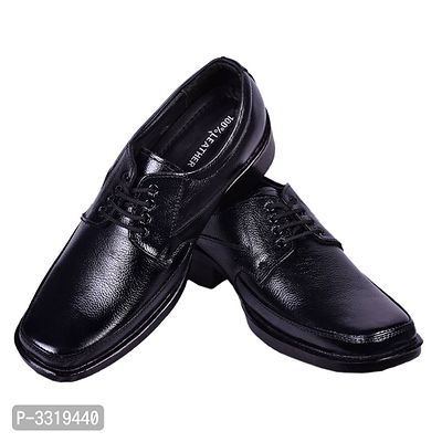 Men's Black Leather Formal Shoes-thumb4