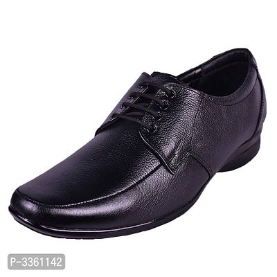 Genuine Leather Black Formal Lace Up Shoes-thumb0