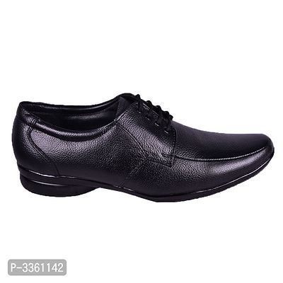 Genuine Leather Black Formal Lace Up Shoes-thumb2