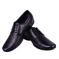 Genuine Leather Black Formal Lace Up Shoes-thumb3