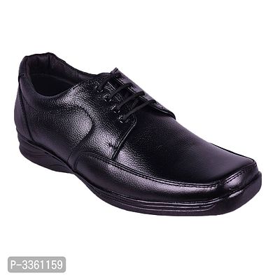 Genuine Leather Black Formal Lace Up Shoes-thumb0
