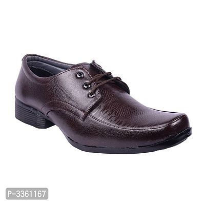 Brown Formal Lace Up Shoes For Men-thumb2