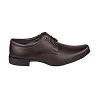 Brown Solid Synthetic Leather Slip on Formal Shoes-thumb1