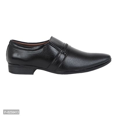 Men Black Slip on formal Shoes-thumb2