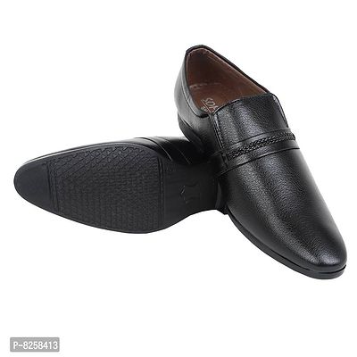 Men Black Slip on formal Shoes-thumb3