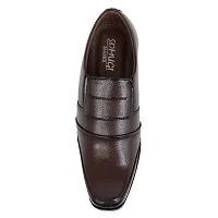 Men Brown Slip on formal Shoes-thumb3