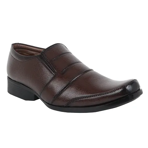 Men Brown Slip on formal Shoes