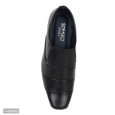Men Mens Black Slip on formal Shoes-thumb4