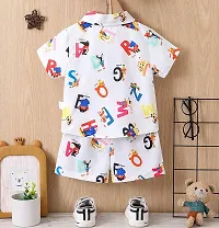 Fabulous Multicoloured Printed Shirts with Shorts For Boys and Girls-thumb1