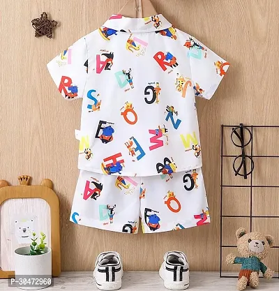 Fabulous Multicoloured Printed Shirts with Shorts For Boys and Girls-thumb2