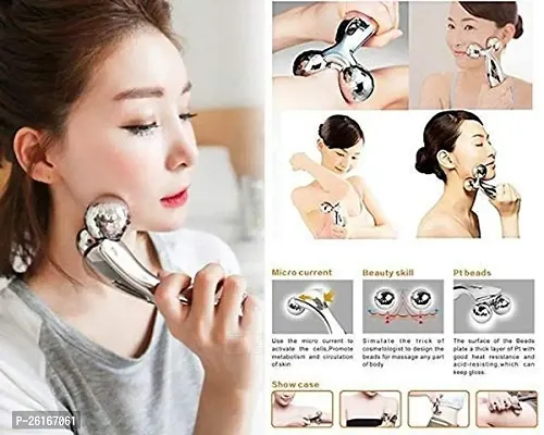 3D Manual Roller Massager 360 Rotate Face-Lift Wrinkle Remover Facial Massage For Relaxation And Slimming Skin Tighten Wrinkle-thumb3