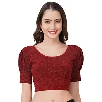 Classic Lycra Solid Blouses for Women-thumb2
