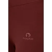 Kopykat Women's Slim Fit Spandex Tights (kop-tights-53-wine-3xl_Wine Red_3XL)-thumb4