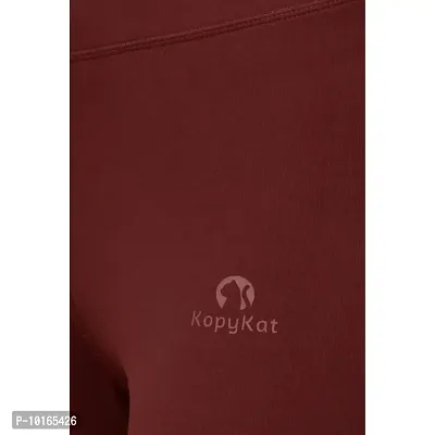 Kopykat Women's Slim Fit Spandex Tights (kop-tights-53-wine-3xl_Wine Red_3XL)-thumb5