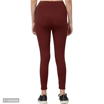 Kopykat Women's Slim Fit Spandex Tights (kop-tights-53-wine-3xl_Wine Red_3XL)-thumb4