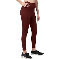 Kopykat Women's Slim Fit Spandex Tights (kop-tights-53-wine-3xl_Wine Red_3XL)-thumb2