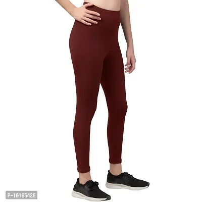 Kopykat Women's Slim Fit Spandex Tights (kop-tights-53-wine-3xl_Wine Red_3XL)-thumb3