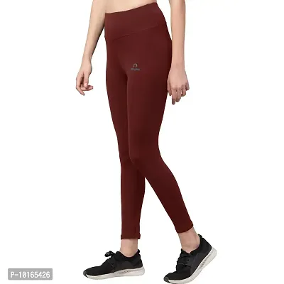 Kopykat Women's Slim Fit Spandex Tights (kop-tights-53-wine-3xl_Wine Red_3XL)-thumb0