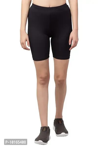 Kopykat Women's Fourway Lycra Active Shorties (kop-shorts-32_Black_L)