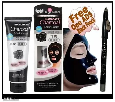 Charcoal Mask Cream with free One ADS Black Pencil
