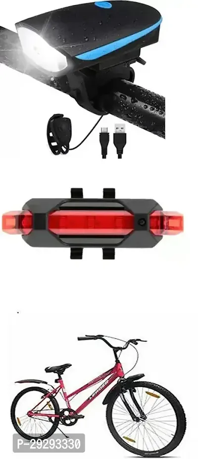 Cycle USB Rechargeable Front Cycle Light Back Tail Light