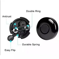 Durable Quality Ultra-Loud Cycle Trending Cycle Bell Black For Silk Lady 26T-thumb1