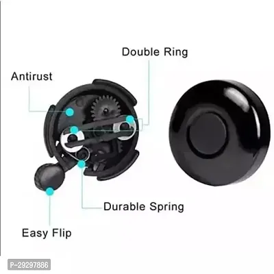 Durable Quality Ultra-Loud Cycle Trending Cycle Bell Black For Swing 26T-thumb2