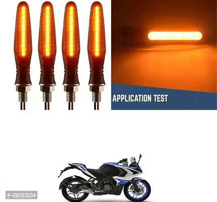 E-Shoppe High Quality Bike Yellow Indicator Light For Bajaj Pulsar RS 200-thumb0